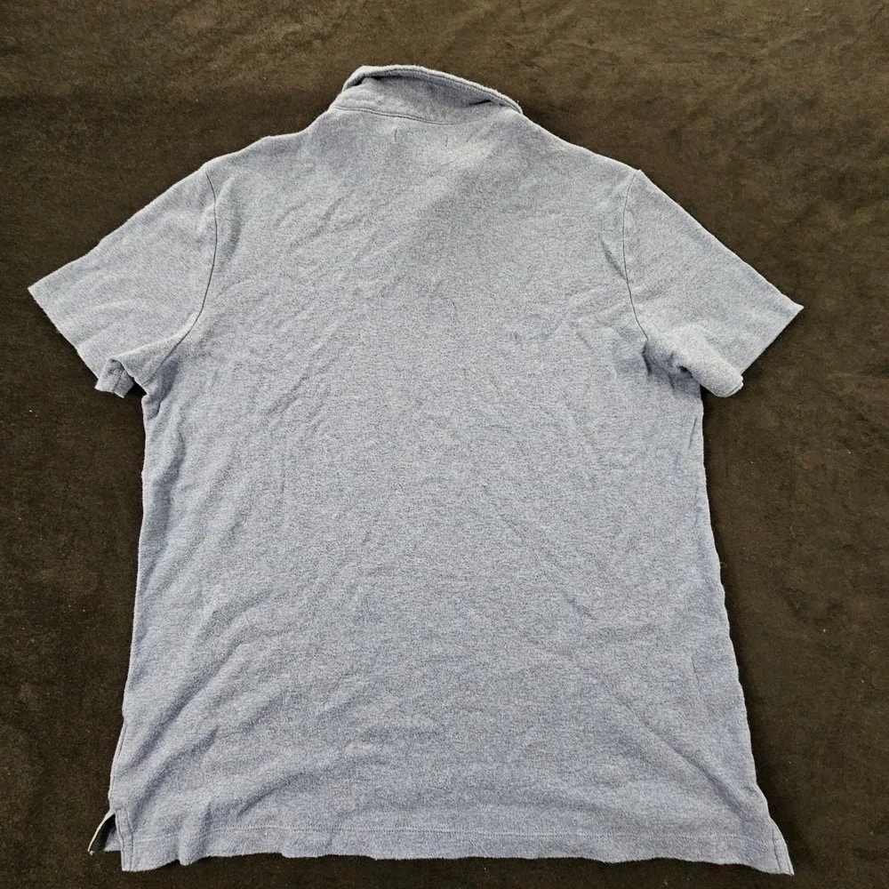 Banana Republic Blue Short Sleeve Cotton Polo Shirt Men's L